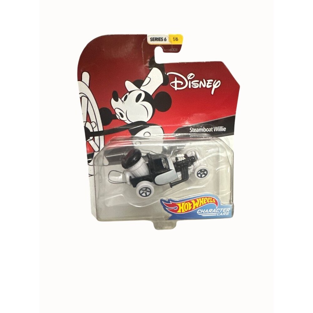Disney Hot Wheels Steamboat Willie Character Car Series 6 Mickey Mouse‎